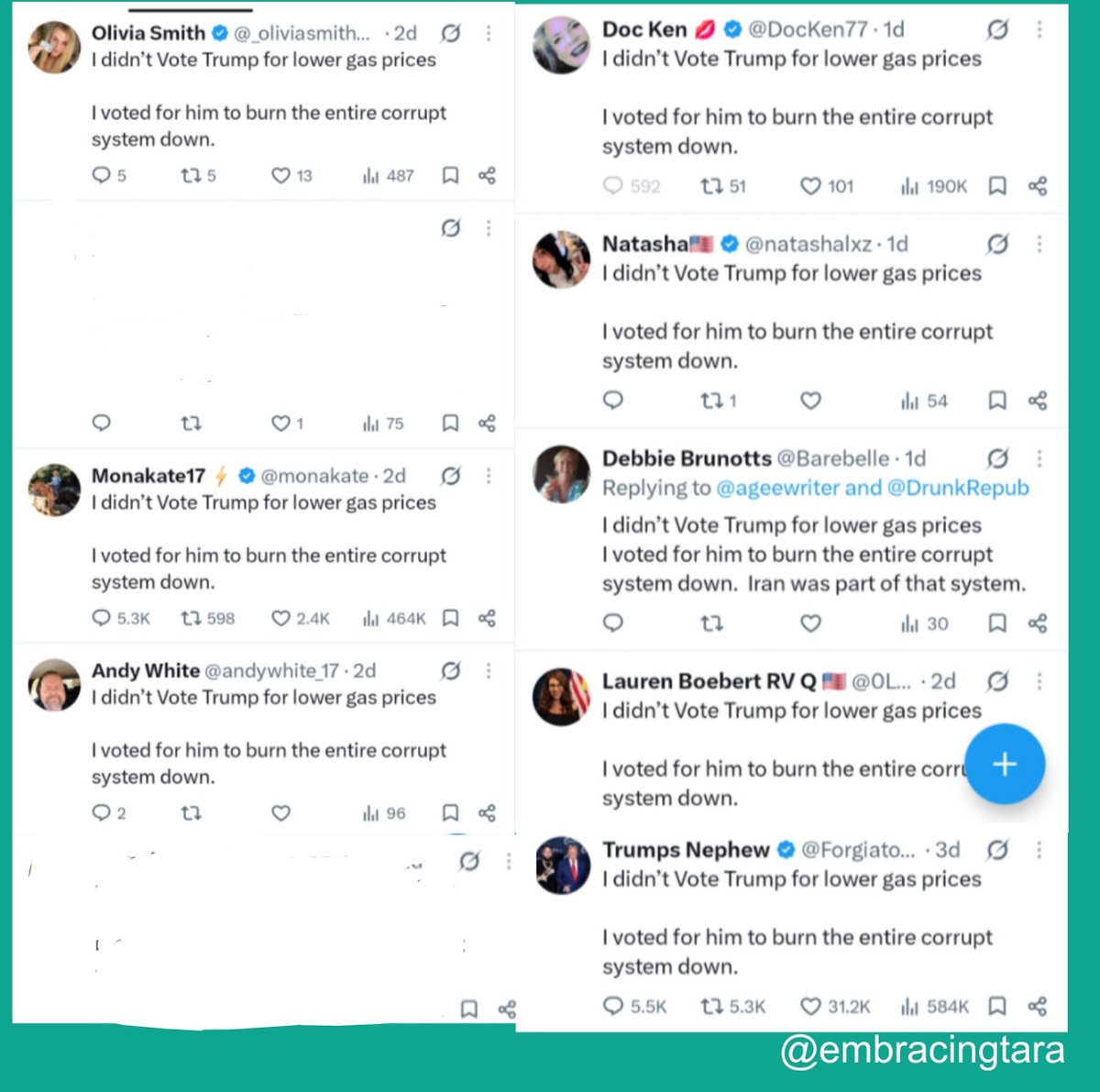 EmbracingTara's tweet photo. The MAGA group/bot chat orders have gone out. https://t.co/mDli14o3EY