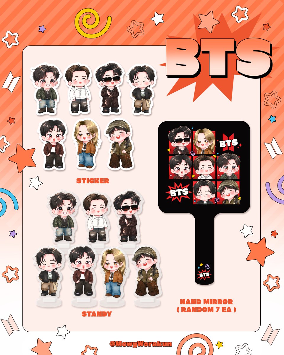 MewyWorakun's tweet photo. Giveaway BTS
ปิดฟอร์ม 1.10.2026 เวลา 18:00

รายละเอียดฟอร์มด้านล่าง 👇👇👇
https://t.co/7nazo7YN7J

***กระจก สุ่มแจก 7 คนสำหรับคนลงฟอร์มเซ็ทนี้นะคะ***

Commission 🎨: #iammtcms
Preview &amp; Mirror 🖍 : #gotndesign

#BTS #ตลาดนัดบังทัน https://t.co/AvDFoWSl90