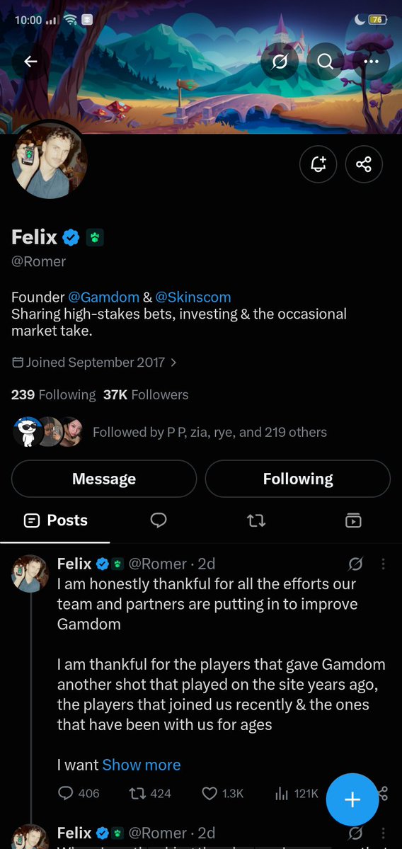 faevvie's tweet photo. @codexsteve @mockerbey @Mocker_en @Romer ALREADY FOLLOWING YOU ALL 

GAMDOM TO #1 

gamdom: faevie https://t.co/Hb8EaIYXWV