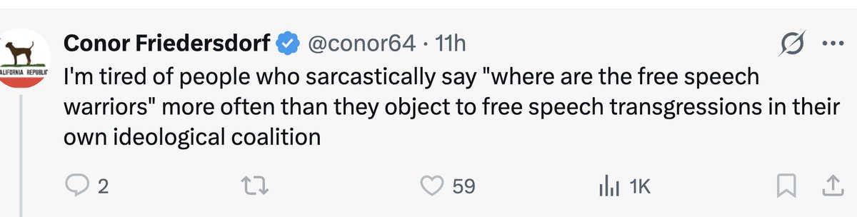 DougJBalloon's tweet photo. And I think we are all tired of hearing free speech lectures from someone who spent more time writing about banh mi at Oberlin than he did about Trump's abuse of the FCC, Trump's defamation law suits, or the hundreds of ppl who were fired for criticizing Charlie Kirk. https://t.co/uvTFXiJnhq