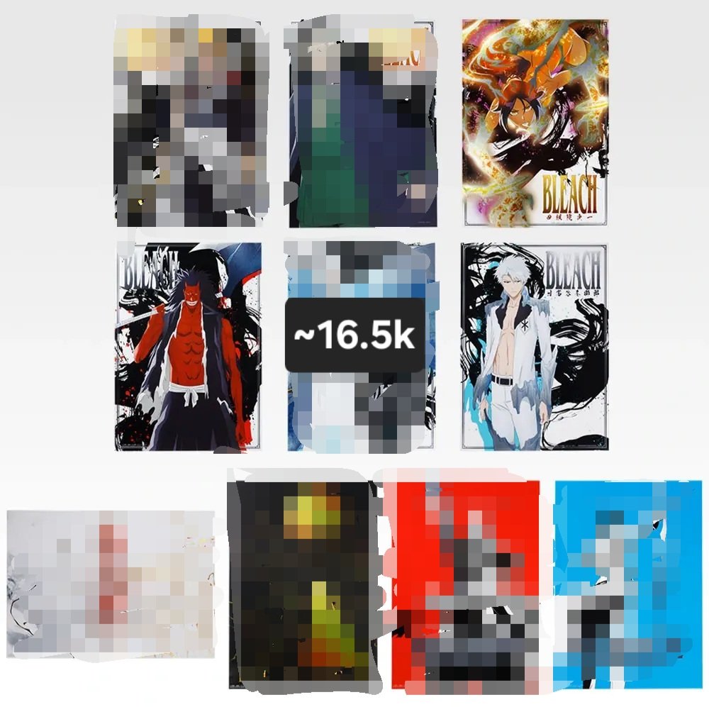 vhyx___'s tweet photo. Card hanfu Grimmjow Urahara 54k, dan DBMF Grimmjow 56.4k ada yg mau?

Sama Poster A3 Toshiro adult, Yoruichi dan Zaraki 16.5k

Yg ngekeep ngilang soalnya no respon, ga bayar² jadi aku lempar aja.

#warungbleach https://t.co/TheXUN4rIG