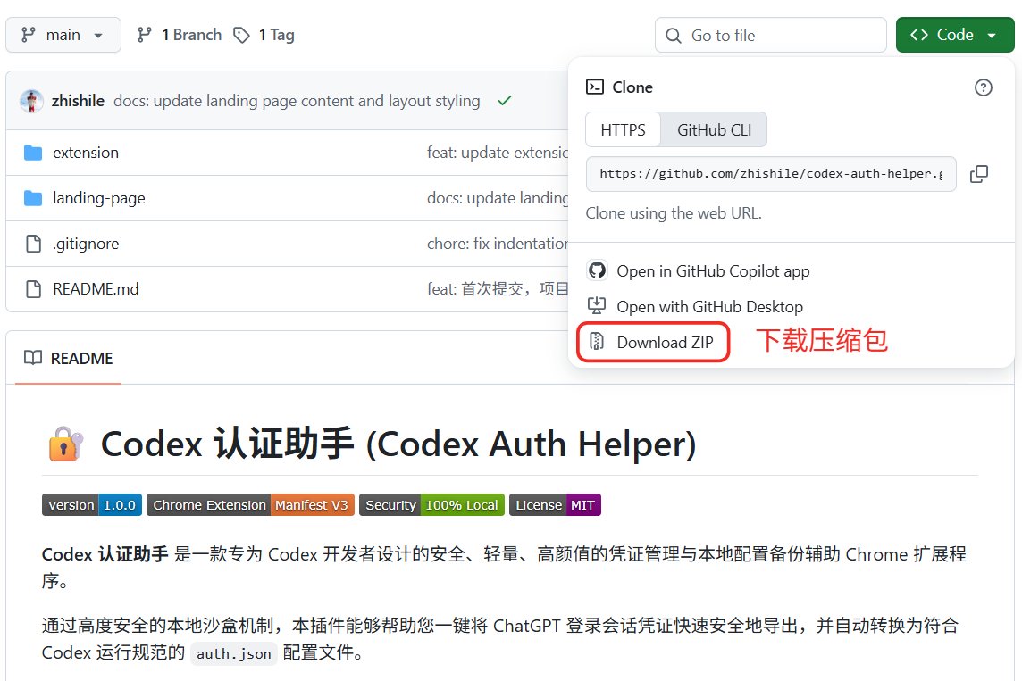 blmario669's tweet photo. Codex 需要验证手机号，我们该怎么办？

之前我给一个朋友装了 Codex 桌面版，结果卡在了手机号验证这里。

这个验证还是必选项，但大陆手机号收不到验证码，他手上又没有能用的国际手机号，所以 Codex 虽然装好了，最后一直没用上。

昨天我看到一个插件，可以直接使用你网页版 ChatGPT 已经登录好的账号信息，亲测有效，所以分享一下。

这个方法的原理是：

你的 Chrome 浏览器里面，ChatGPT 是可以使用邮箱登录的。

插件做的事情，就是把你浏览器里这份“已经登录成功的身份信息”导出来，生成一个 auth.json 文件，然后再把这个文件放进 Codex 的指定文件夹。

Codex 看到这份文件以后，就知道：哦，这个账号已经登录过了，于是可以直接读取这份登录状态。

插件是这个：

codex-auth-helper（Codex 认证助手）

仓库：

https://t.co/yio1jakR2o

────────────────────────

1/ 先把插件下载下来

打开上面的 GitHub 地址，进去以后，找到绿色的 Code

点开以后选择 Download ZIP，下载后解压。

这里注意不要直接选最外层的文件夹。

打开解压出来的文件夹以后，里面还有一个：extension

我们需要的是这个文件夹。

如何判断自己有没有选对：

打开 extension 以后，你应该能看到类似：

manifest.json、icons、popup 等这些文件。

看到 manifest.json 基本就说明找对了。

────────────────────────

2/ 把插件装进 Chrome

打开 Chrome，直接在地址栏输入 ：

chrome://extensions/

然后回车。

进去以后：

① 打开右上角的 「开发者模式」

② 点击左上角 「加载已解压的扩展程序」

③ 选择刚才找到的 extension 文件夹

加载成功以后，你的 Chrome 里面就会多出一个：

Codex 认证助手

建议顺手点一下 Chrome 右上角的拼图图标，把它固定到浏览器工具栏。

────────────────────────

3/ 把自己的登录信息导出来

接下来先打开：https://t.co/dED8eBc2XW

确认你的 ChatGPT 已经正常登录。

然后点击浏览器右上角刚才安装好的 Codex 认证助手。

如果插件能够正常识别你的账号，你会看到自己的账号、套餐以及登录凭证剩余有效时间等信息。

然后点击里面生成 / 保存 auth.json 的按钮。

浏览器会下载一个文件：auth.json

这个文件非常重要。

你可以把它理解成 Codex 用来识别你登录身份的文件。

所以不要把这个文件发给别人，也不要上传到网盘、群聊或者任何公开的地方。

────────────────────────

4/ 把 auth.json 放进 Codex 文件夹

这一步很多不熟悉电脑的人可能会懵，所以我详细说一下。

Windows 用户按：Win + R

然后输入：%USERPROFILE%\.codex\   回车。

把刚才下载的：auth.json  直接放进这个文件夹。

最后应该是：%USERPROFILE%\.codex\auth.json

如果里面本来已经有一个 auth.json，就用新下载的覆盖掉。

Mac 用户

打开 Finder，顶部菜单选择：

前往 → 前往文件夹

或者直接按：Command + Shift + G

输入：~/.codex/  回车。

然后把刚才下载的：auth.json  放进去。

最后的位置就是：~/.codex/auth.json

如果原来已经有一个，就直接覆盖。

────────────────────────

5/ 重新打开 Codex

文件放好以后，彻底退出 Codex 桌面端。（要确保 Codex 已经完全退出，后台也没有继续运行。）

然后重新打开 Codex。

如果前面的步骤都正确，Codex 就会读取刚才放进去的 auth.json。

最后还有一点：

这个 auth.json 不是永久有效的，插件里面会显示剩余有效时间。

如果失效了，重新打开已经登录 ChatGPT 的 Chrome：

点插件 → 再生成一次 auth.json → 覆盖掉原来的文件。

然后重启 Codex 就会重新生效。