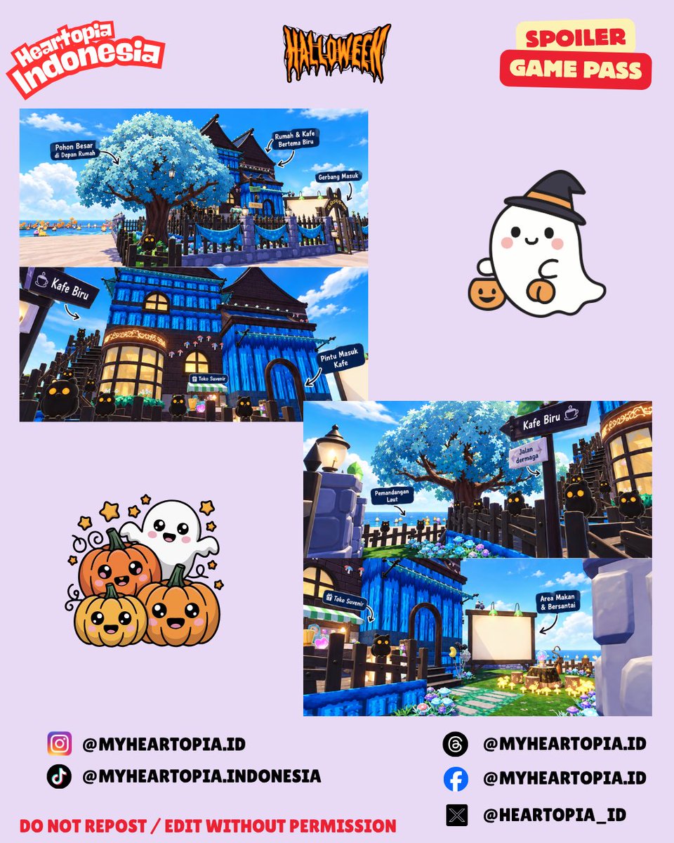 Heartopia_ID's tweet photo. ‼️SPOILER‼️

Tema next pass : 🎃Haloween🎃

NB: karena merupakan hasil translate, akan terdapat beberapa ketidaksesuaian nama 📢

#heartopia #heartopiagame #heartopiaindonesia https://t.co/y6EuLuyEZV