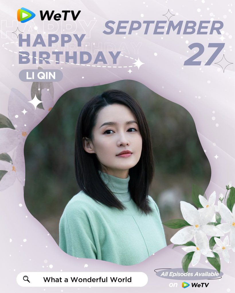 WeTVOfficial's tweet photo. Happy Birthday to #LiQin 🎂❤️

Love your performance in #JoyofLife #JoyofLifeS2 #WhatAWonderfulWorld #TheYouthMemories 

Looking forward to more of your amazing works. ✨ 

#李沁 #WeTV #WeTVAlwaysMore https://t.co/dsxnVwAFFy
