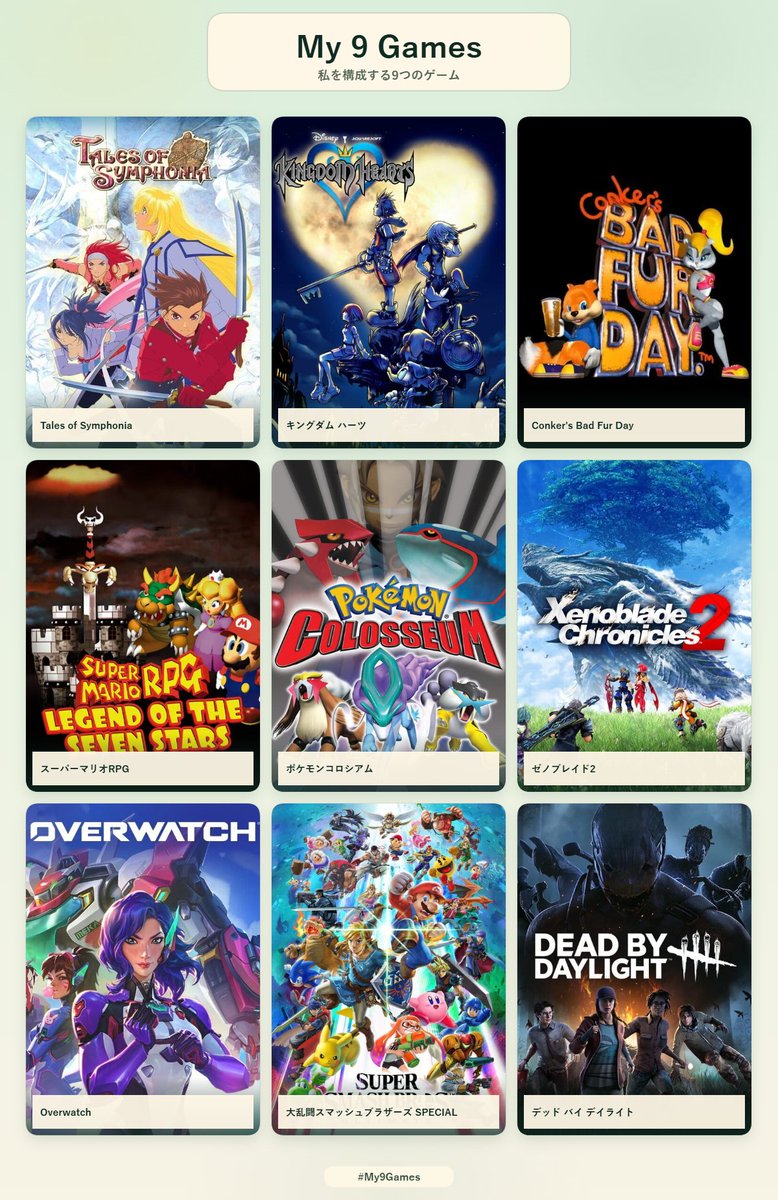 DmonMEKA_PPG's tweet photo. Saw people making a list of their top 9 games, Top 6 are ordered and bottom 3 are the only non story driven Multiplayer games i play.
HM: Danganronpa 2, Tales of Berseria, Kingdom Hearts 2 and MultiVersus (Rip lol) https://t.co/H4ft7o31oR