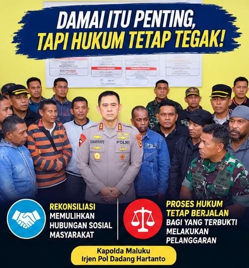 TimurParadise's tweet photo. “Perdamaian Itu Penting, Hukum Tetap Berjalan”
Rekonsiliasi diperlukan untuk memulihkan hubungan sosial masyarakat, sementara proses hukum tetap dilakukan terhadap pihak yang terbukti melakukan pelanggaran. https://t.co/i4WHSiV5p4