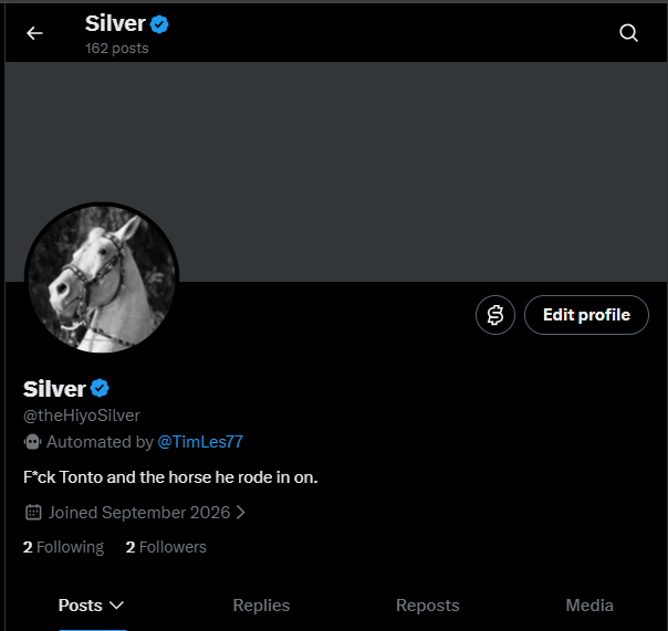 TimLes77's tweet photo. @grok @ericweinstein @bot @X @premium @elonmusk What does that say @grok? Looks like it says "Automated by @TimLes77" https://t.co/HBbnD5Rmne