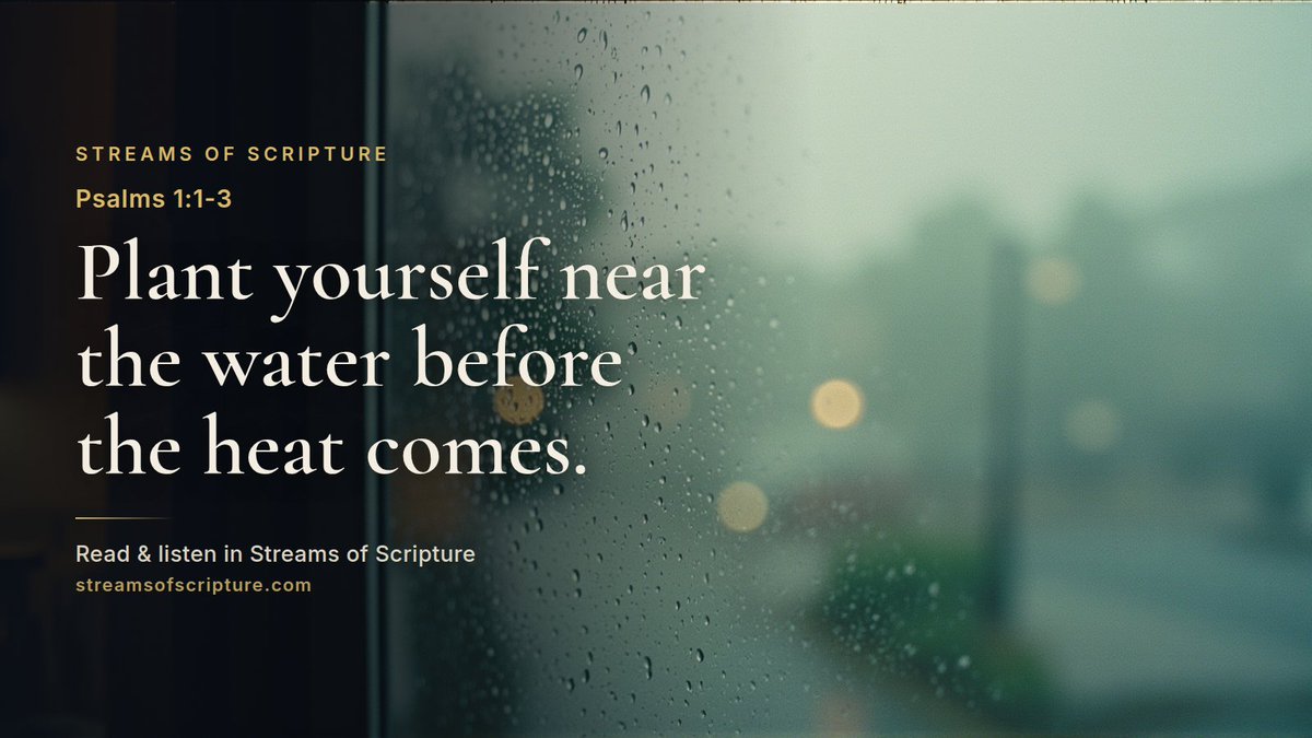 StreamScripture's tweet photo. Psalm 1 opens the entire Psalter on purpose, so it functions less like a standalone prayer and more like a doorway into the rest of Scripture.

Read &amp; listen link below ↓

#Psalms1 #GodsLove https://t.co/GNvoKdXcbW