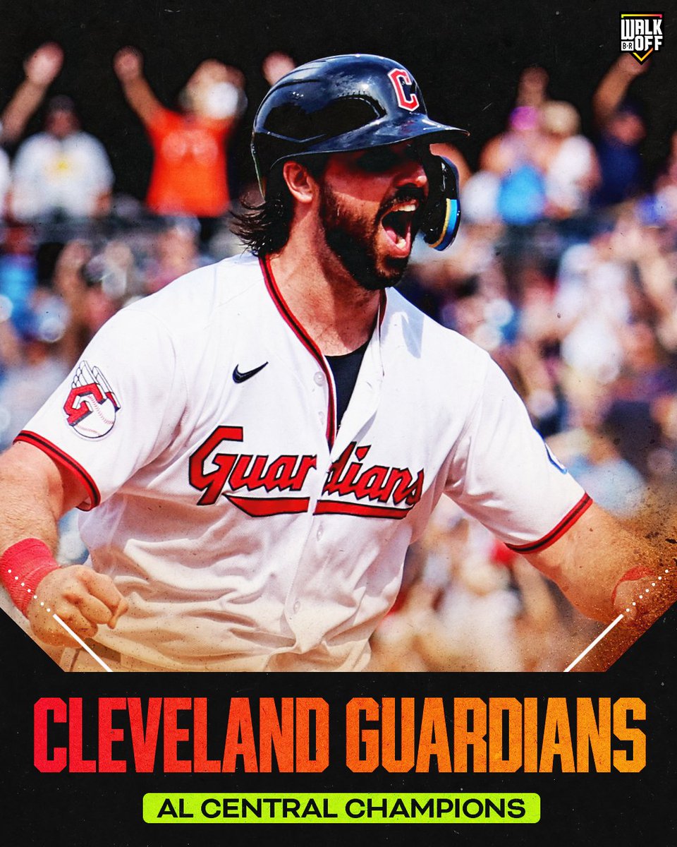 BRWalkoff's tweet photo. THE GUARDIANS WIN THE AL CENTRAL FOR THE 3rd STRAIGHT SEASON 😮‍💨🔥 https://t.co/qOn27c2B9Q