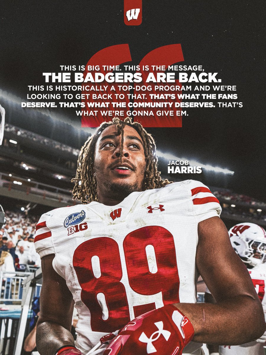 BadgerFootball's tweet photo. ICYMI…WE’RE BACK 👐 https://t.co/cZmmHpZ72p
