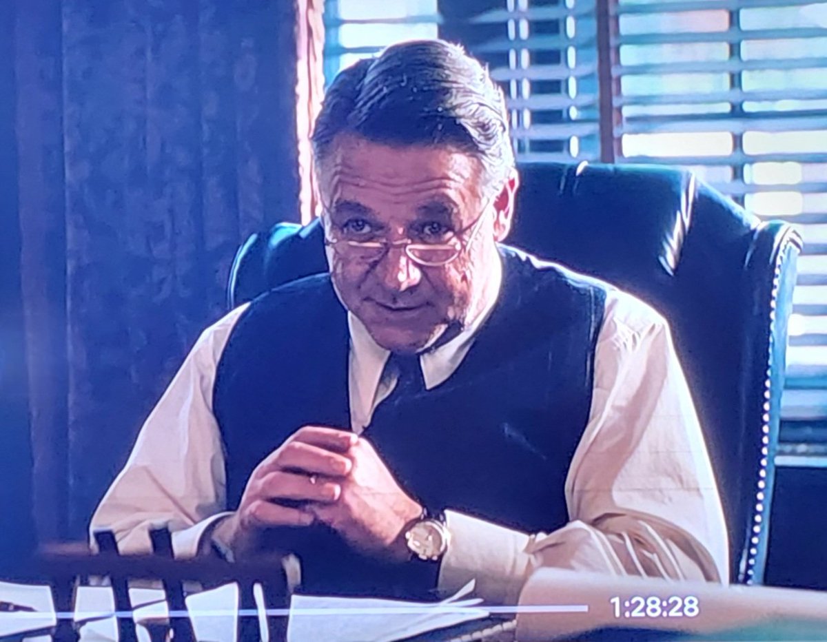Lyntay7's tweet photo. @russellcrowe Your character was compelling, the story could have been written edgier. Why the dis on Agent Fitzgerald? it's terrible when they revise the truth. 
BTW is that timepiece yours. https://t.co/kc5GjhNWxv