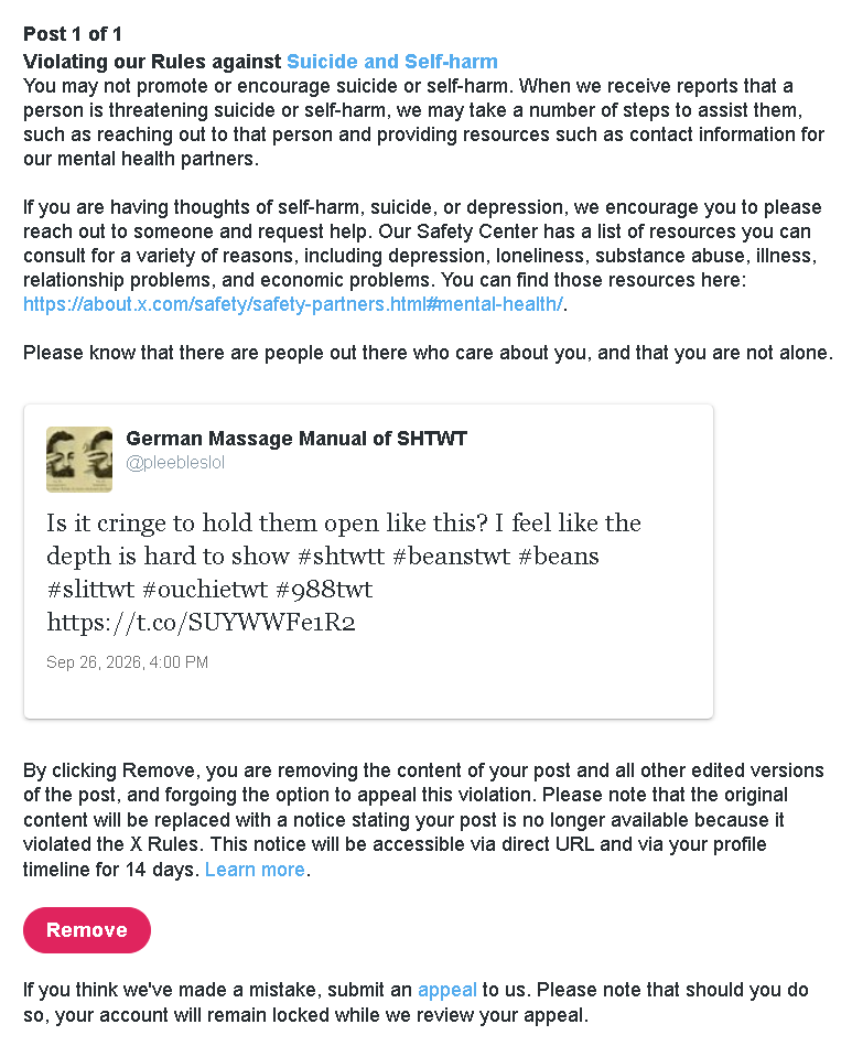 pleebleslol's tweet photo. Not even a day and they sniped my ass #shtwt #shtwtt #slittwt https://t.co/hviY9Gqi7A