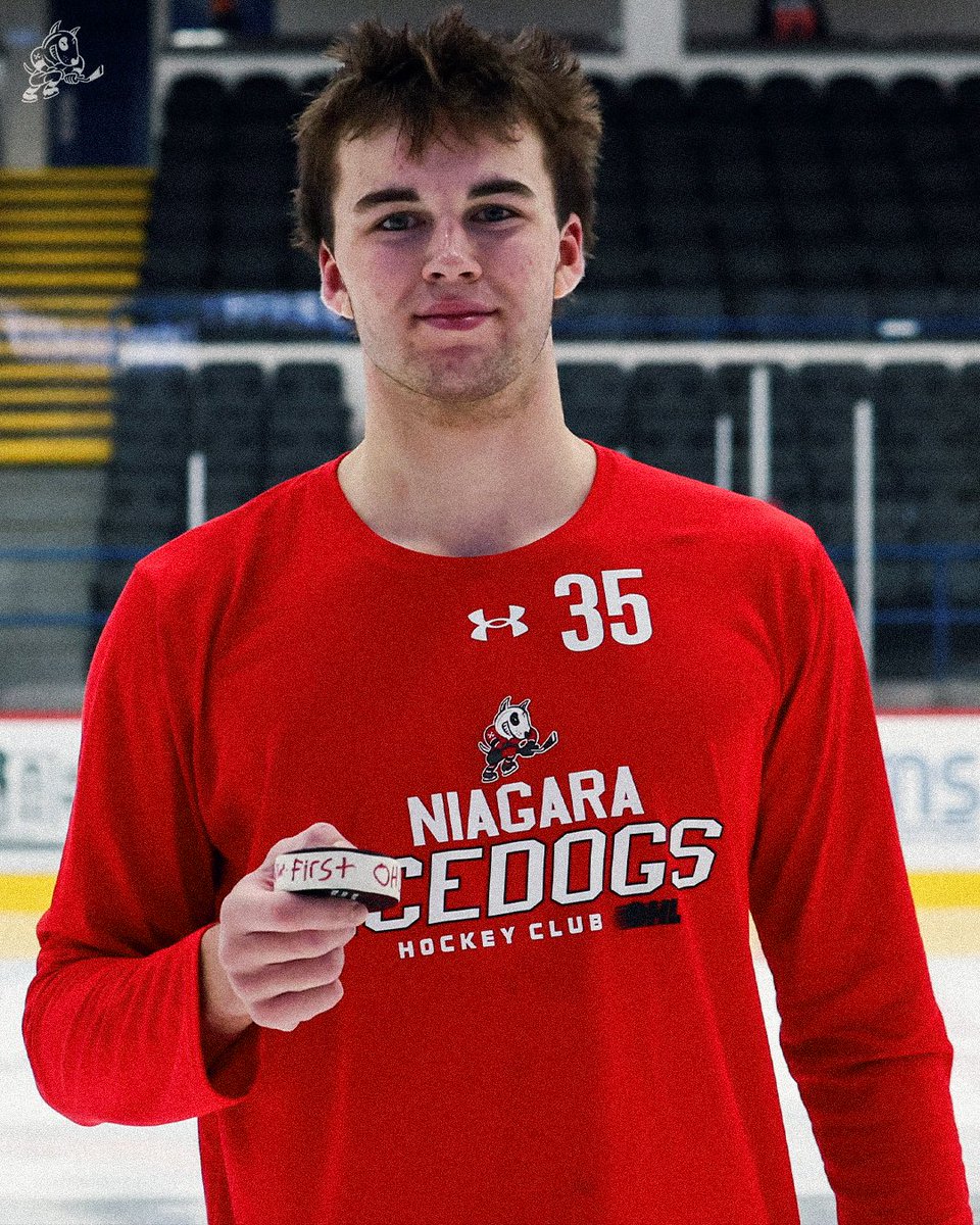 OHLIceDogs's tweet photo. Welcome to the @OHLHockey, Haff. 🙌

#DogCountry https://t.co/EjP2caJ9Au