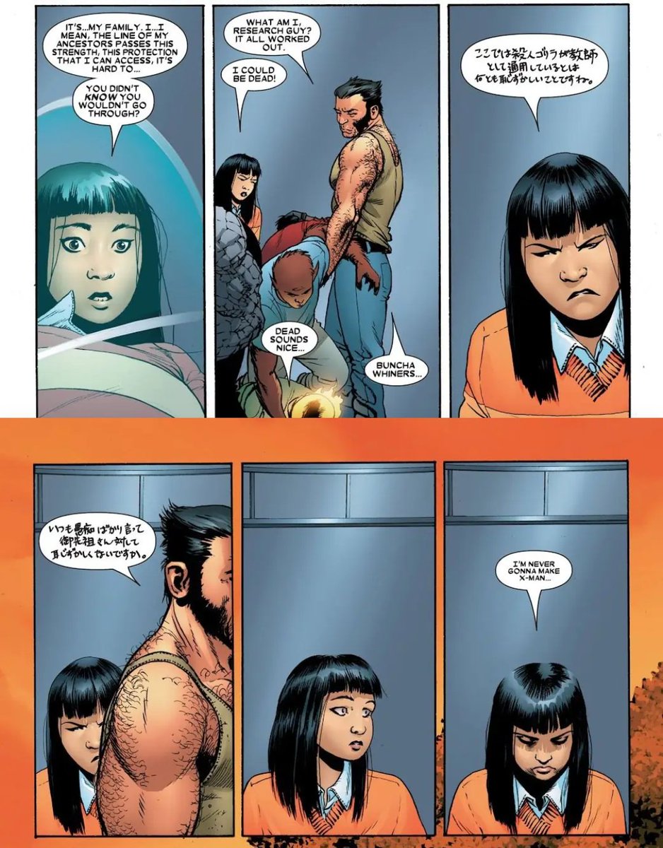 GreenBirdie's tweet photo. I love Wolverine and Amor's dynamic so much https://t.co/0QAXxpJ7WH