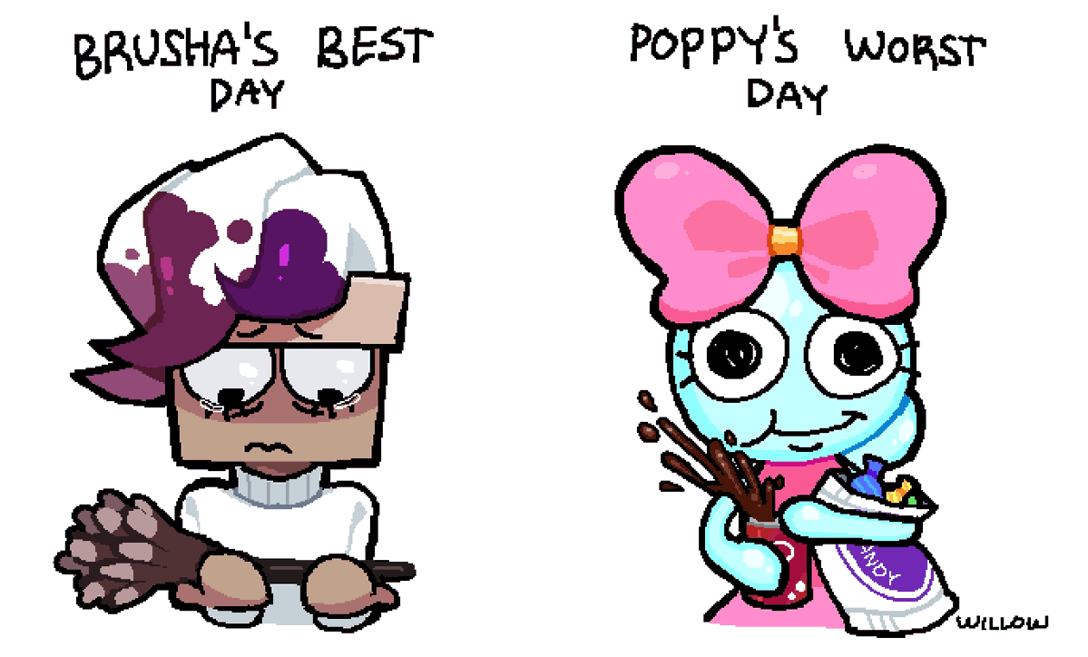 WillowTehPillow's tweet photo. More Lore
#dandysworld #brusha #poppy https://t.co/QRkchKiP8Z