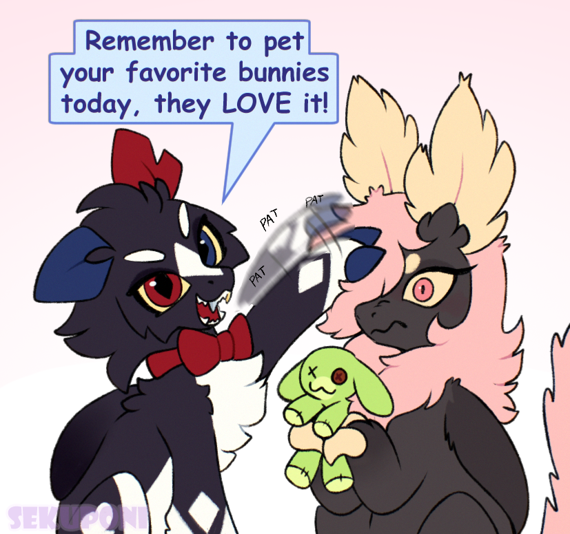 Sekuponi's tweet photo. it's bunny day! https://t.co/k7a6VI7sWD