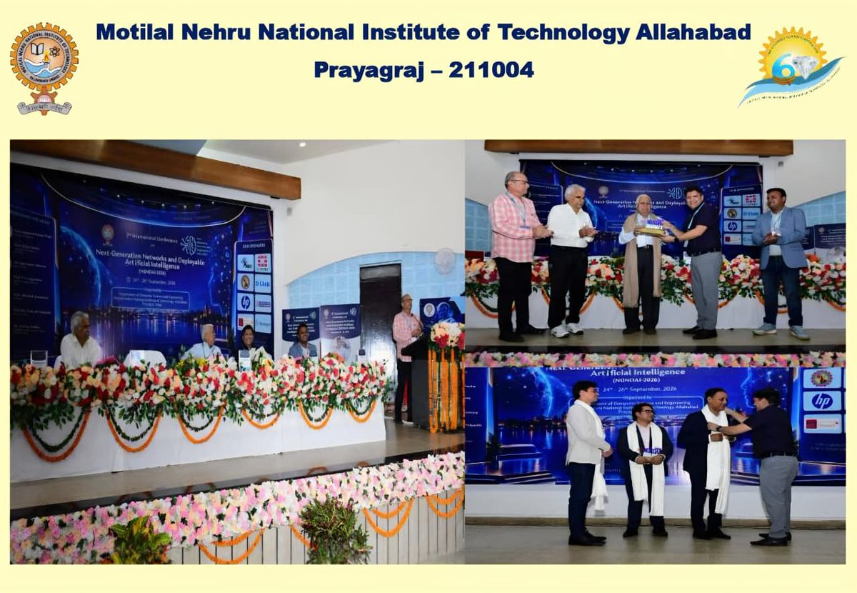 MNNITALLD's tweet photo. #NGNDAI2026 #MNNITAllahabad #Day3 #ArtificialIntelligence #AgenticAI #MachineLearning #LLM #IoT #EdgeComputing #CloudComputing #NextGenerationNetworks #Research #Innovation
@PMOIndia @narendramodi @JoshiPralhad @EduMinOfIndia @MIB_India @PIB_India @DDNewslive @airnewsalerts https://t.co/dWzFD7oaSE
