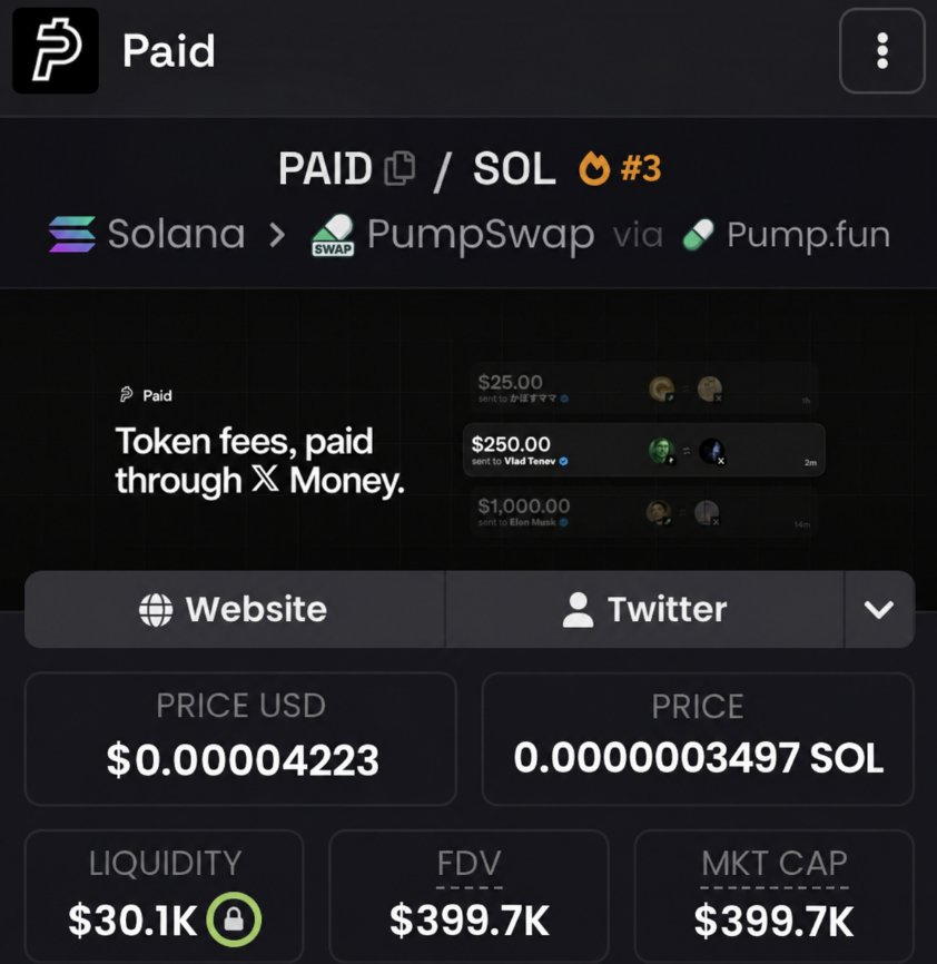 Aiwithpoonam's tweet photo. A few days ago, I called $PAID at $400k

It did over 100x in less than 10 days, and those who had notifications on became millionaires 🔔

Today, I’ve found another early gem and will share the CA with those who like, RT, and comment 'done'.

Must follow and open DMs. https://t.co/EkaJAgkJet