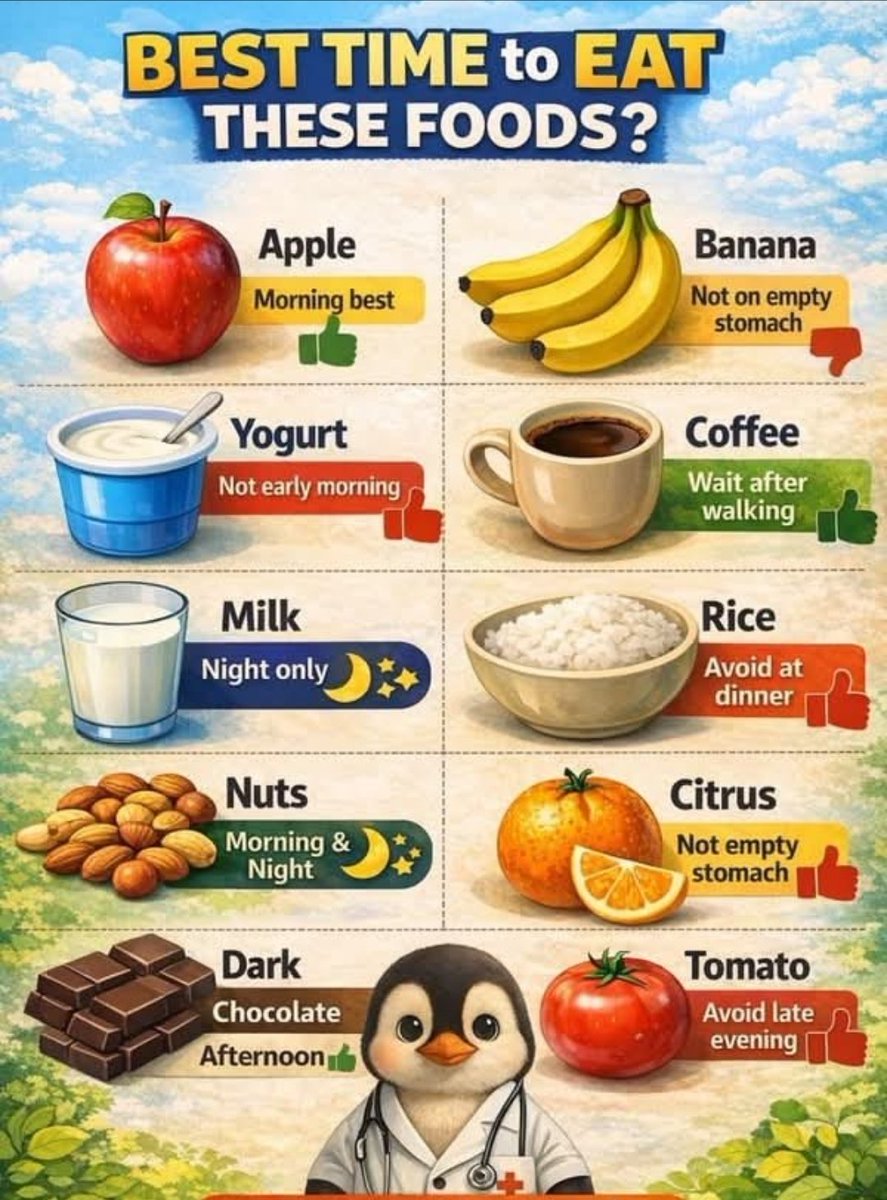 Aiprincess_bd's tweet photo. Best Times to Eat for a Healthier Day 🕐🥗 https://t.co/gr79bqXfkW