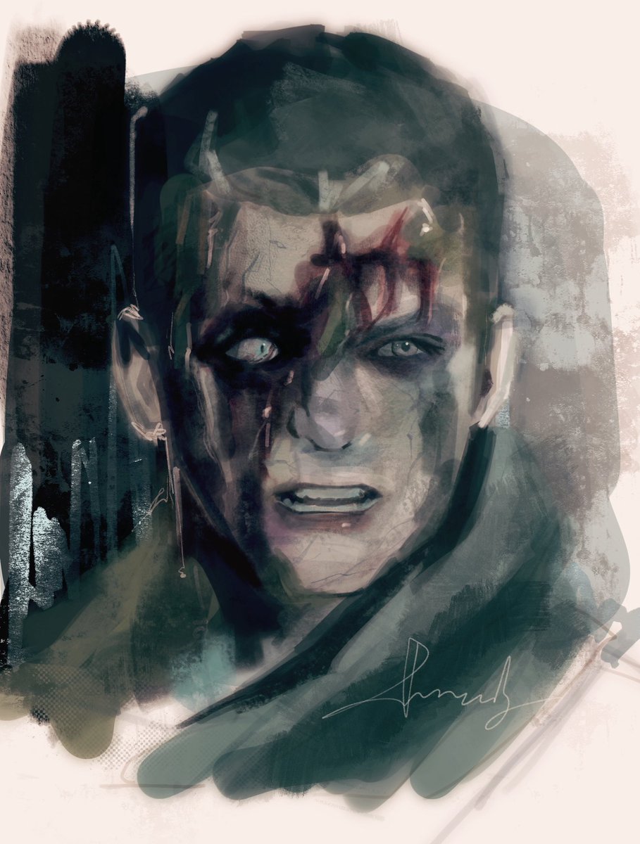 KujoBrandy's tweet photo. #ResidentEvilㅤ 
#piersnivans 
#piers 
goodbye, captain. https://t.co/cElmXcssa3