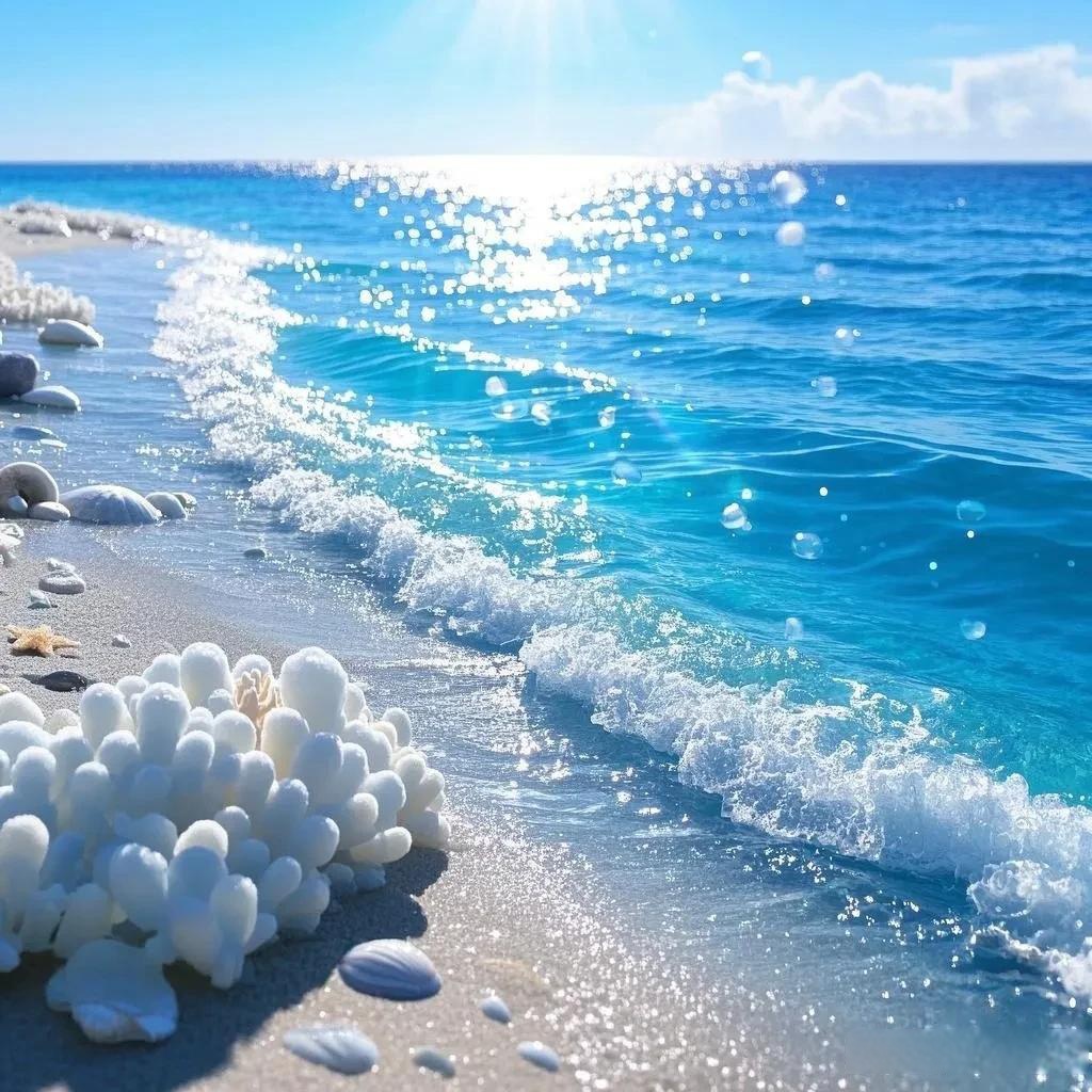nyam529529's tweet photo. The surging ocean waves gently caress, filling every moment with joy and warmth under the golden sunset. https://t.co/QAJngATiRw