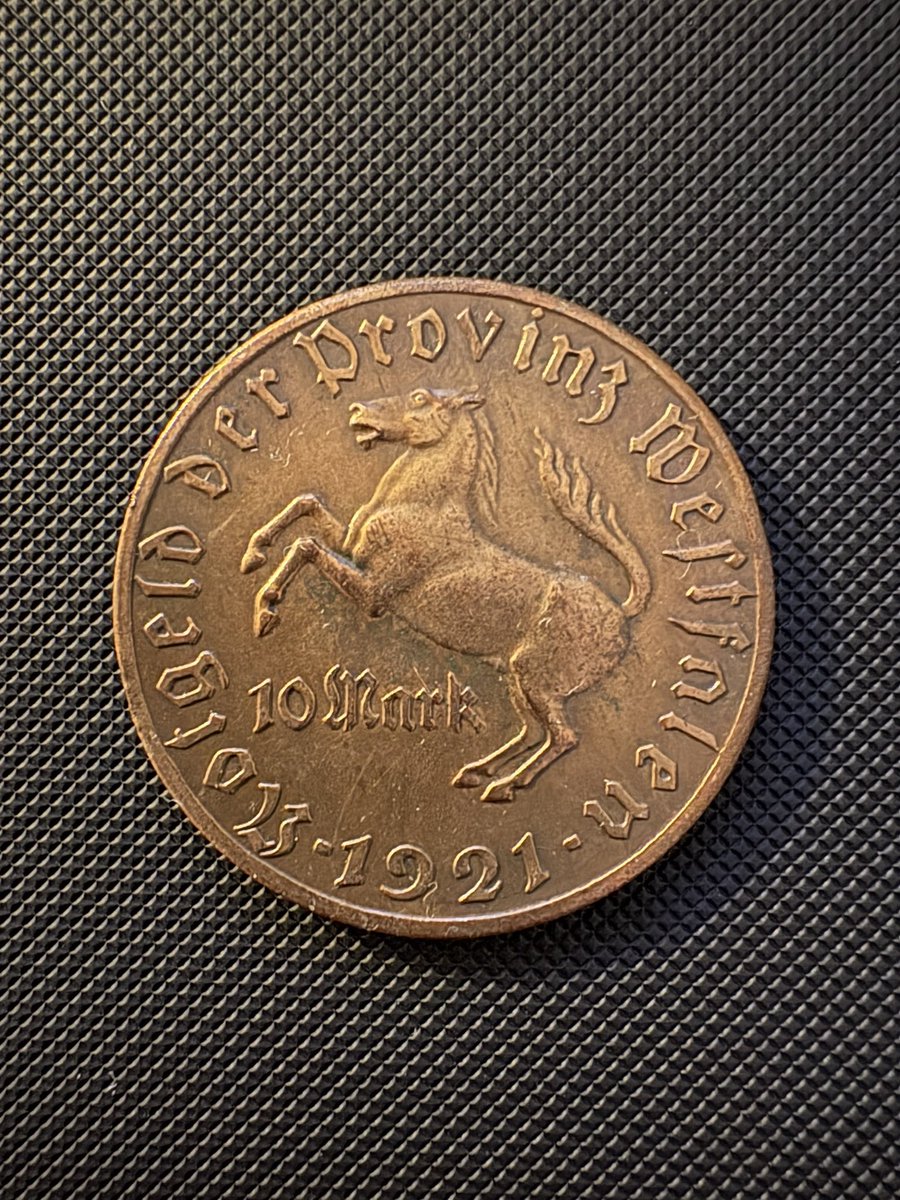 RZCARDSUPPLY's tweet photo. New Coin Listing! 🪙 
Westphalia coin 10 Mark 1921 Minister of Stein 1757-1831 horse https://t.co/giBjzpA0T4 #eBay via @eBay  #Numismatics
 #CoinCollecting
 #CoinsForSale
 #SilverCoins
 #GoldCoins
 #Bullion
 #RareCoins
 #WorldCoins
 #CoinCollector
 #PreciousMetals https://t.co/rrt30NHOWw