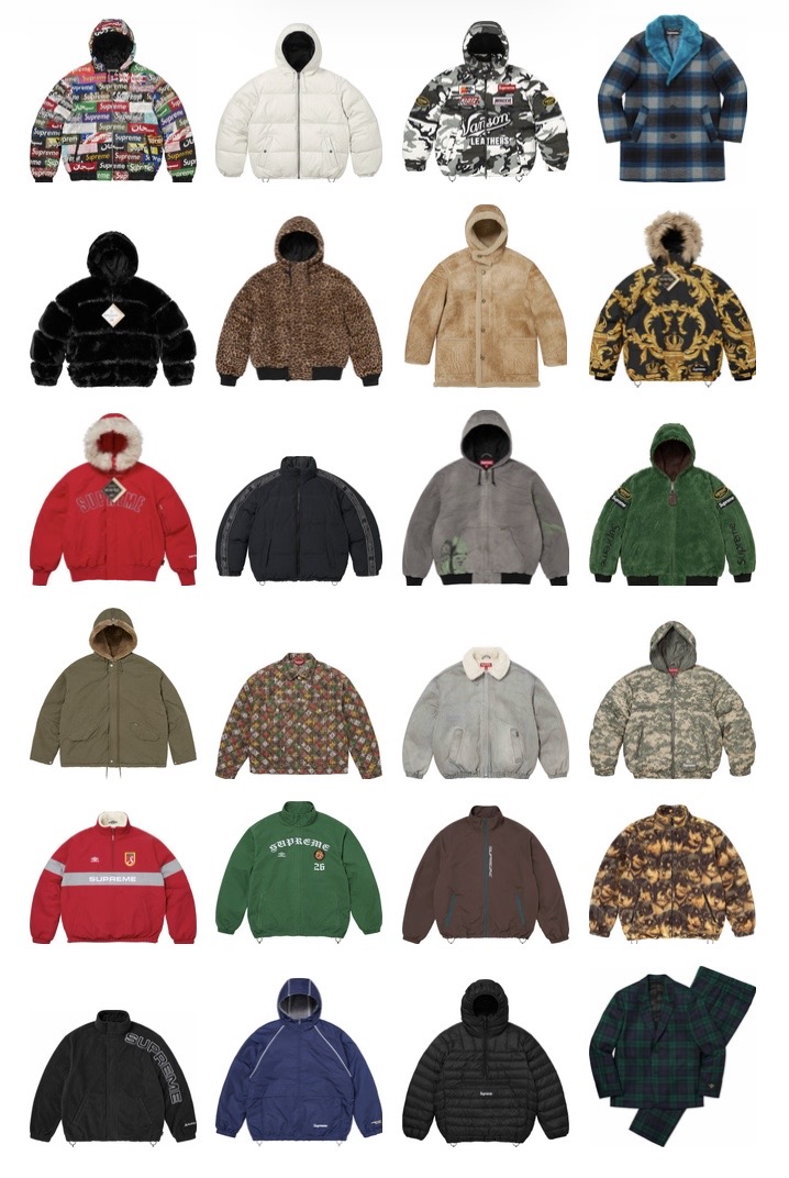 Supreme_plus's tweet photo. Supreme '26F/W  

※今季のこりのアイテム一覧  

あと残り204アイテムが発売予定  

まだシーズンは始まったばかり！  

この秋に欲しいアイテムを見つけておこう  

シュプリーム26FW発売前アイテム一覧を公開中です、こちらから↓ 
https://t.co/XihJ6S5vcY https://t.co/d6WfE45HNb