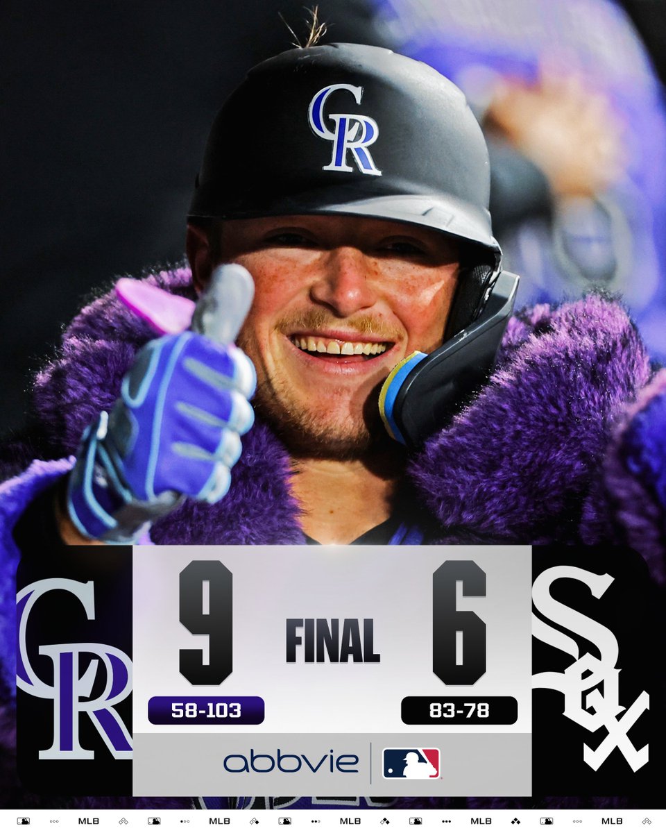 Hunter Goodman has a multi-homer game and helps even the series for the @​Rockies!

(MLB x @​AbbVie) 
 [📷](https://pbs.twimg.com/media/HTMGwcNW4AAFiu1.jpg) htt