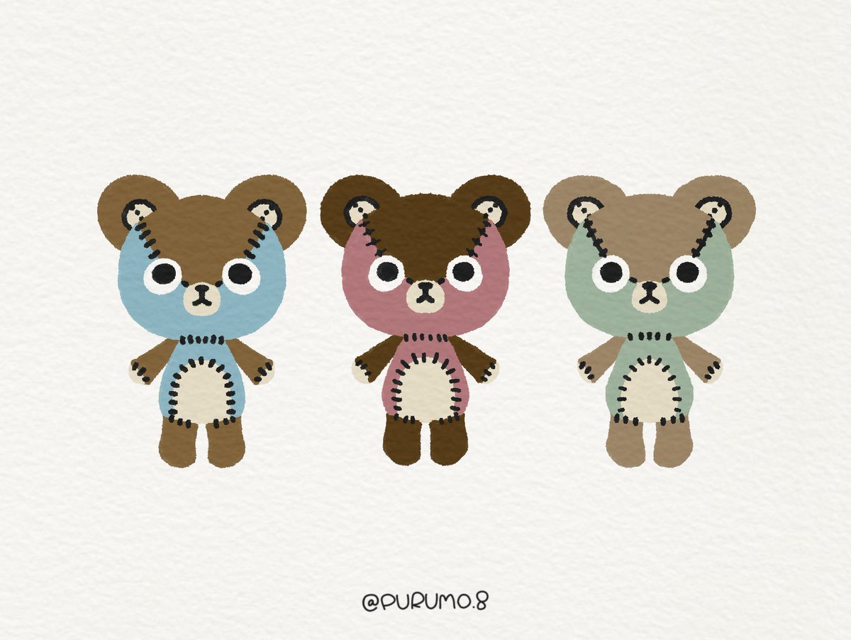PURUMO8's tweet photo. クマさんのぬいぐるみ🧸
���の横が定位置だよ🛏️︎︎☁𓂃◌𓈒𓋪

#ぬいぐるみイラスト #ぬい #オリジナルイラスト #イラスト 
#ぬいぐるみの時間 https://t.co/0XytmCBEhC