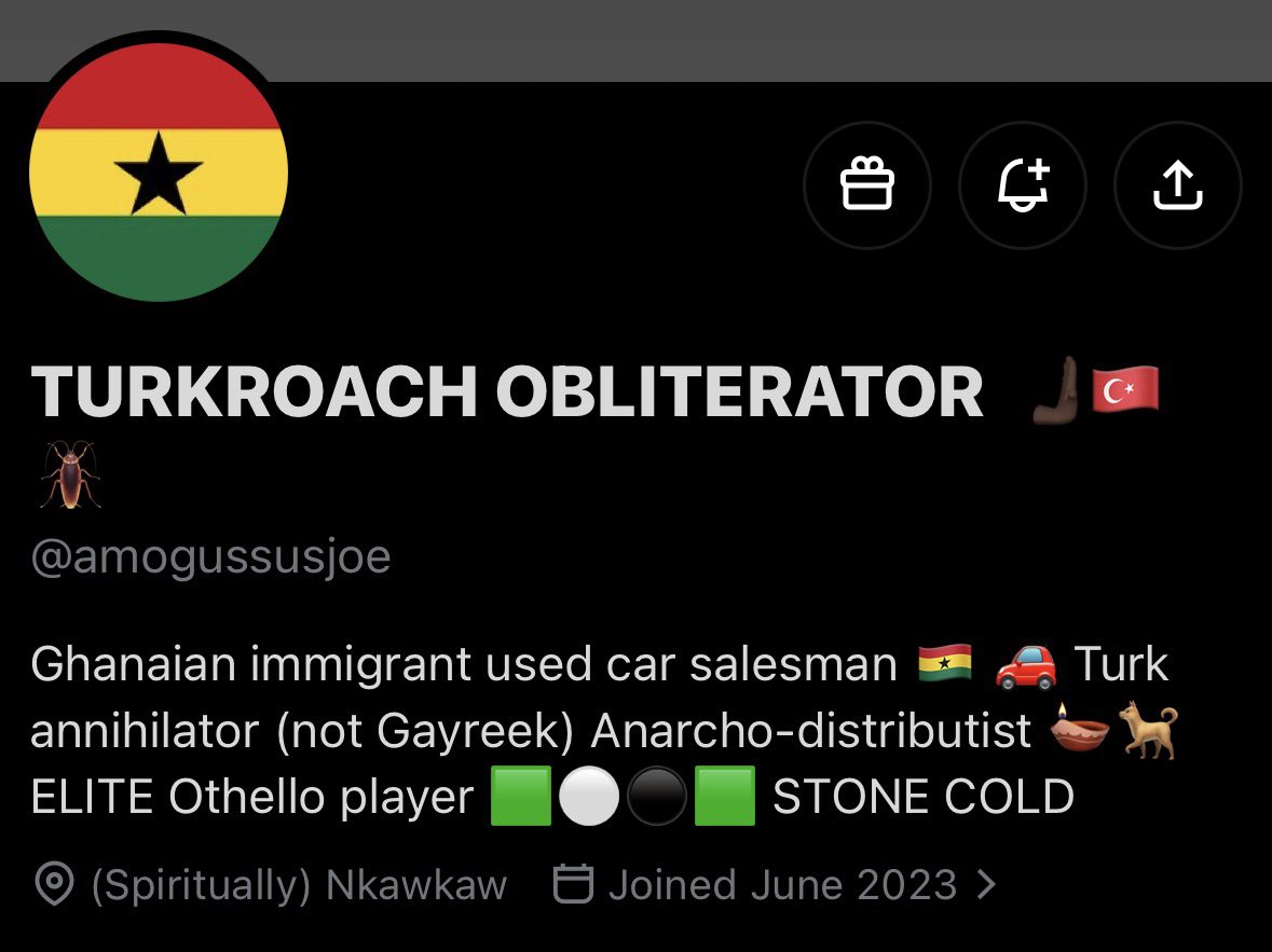 ZeldaZealot's tweet photo. World’s most assimilated Ghanan 

Unironically he can stay. 

Impeccable content of character https://t.co/ZTuFKczsMK
