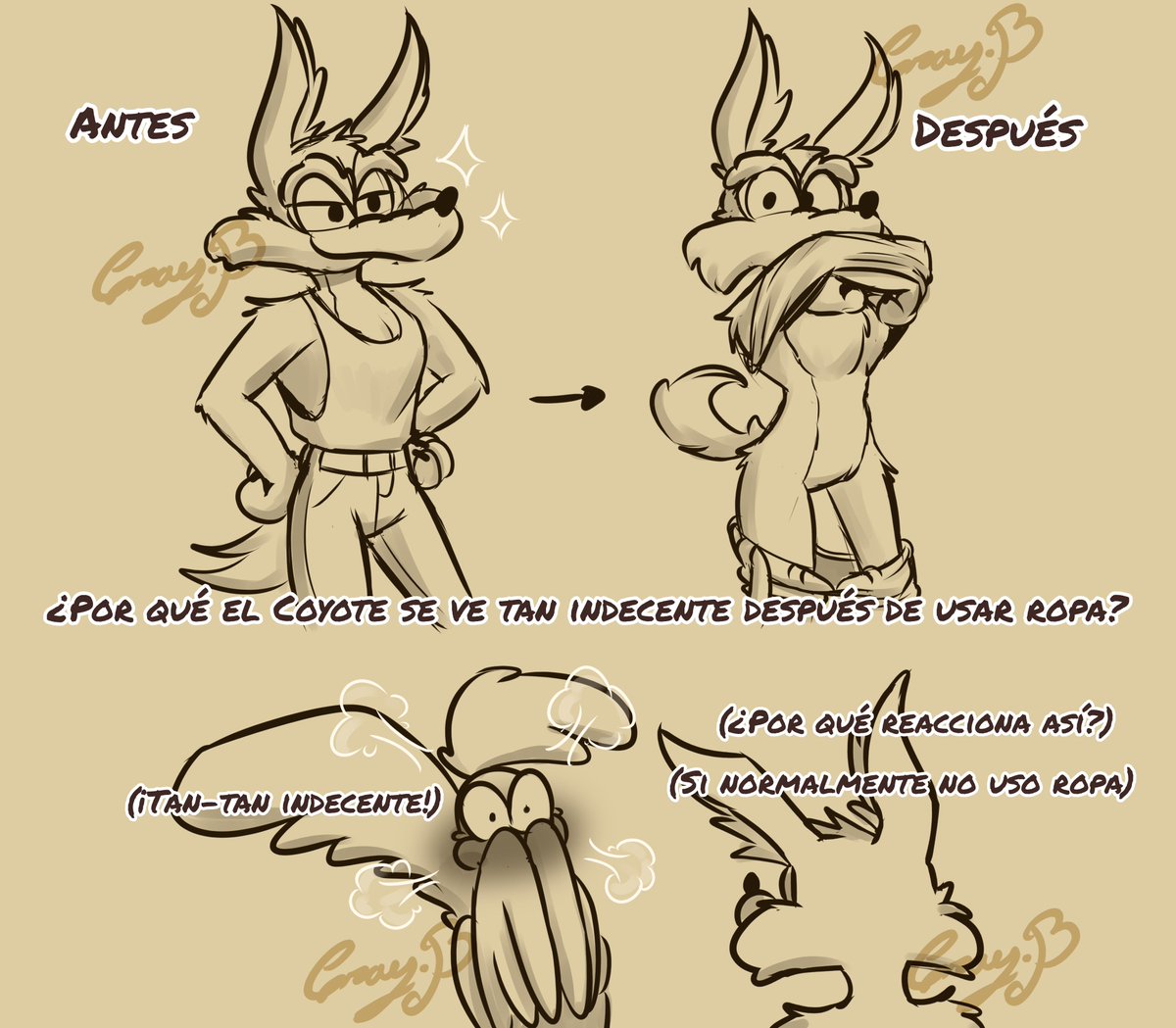 CrayB43295's tweet photo. Idea tonta que tube despues de ver esta publicación, es chistoso que tengamos tango contenido "gay" echo de manera oficial 🤣🤣🤣
#wileecoyote #roadrunner #wileroad #wilerunner https://t.co/LtROnHqoP3