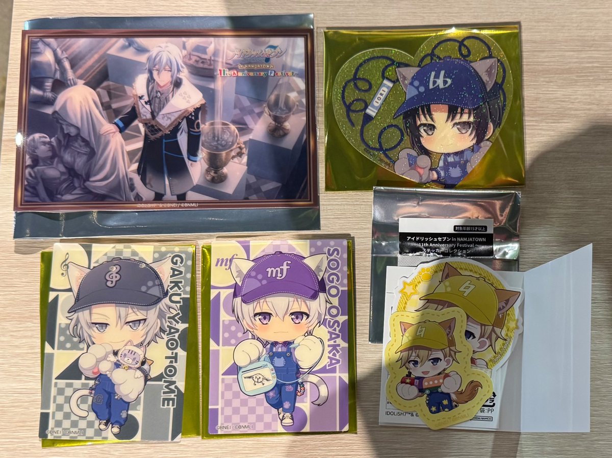 Chiyuki_9EBAAE's tweet photo. 【交換】
アイドリッシュセブン アイナナ ナンジャタウン ナンジャ C賞 カード

譲→クリアカード: 楽、壮五
ステッカー：ナギ
C賞: 一織、環

求→同種　悠

本日池袋でのお手渡し交換のみ
検索からもお声がけください https://t.co/fSHOv9YDVr