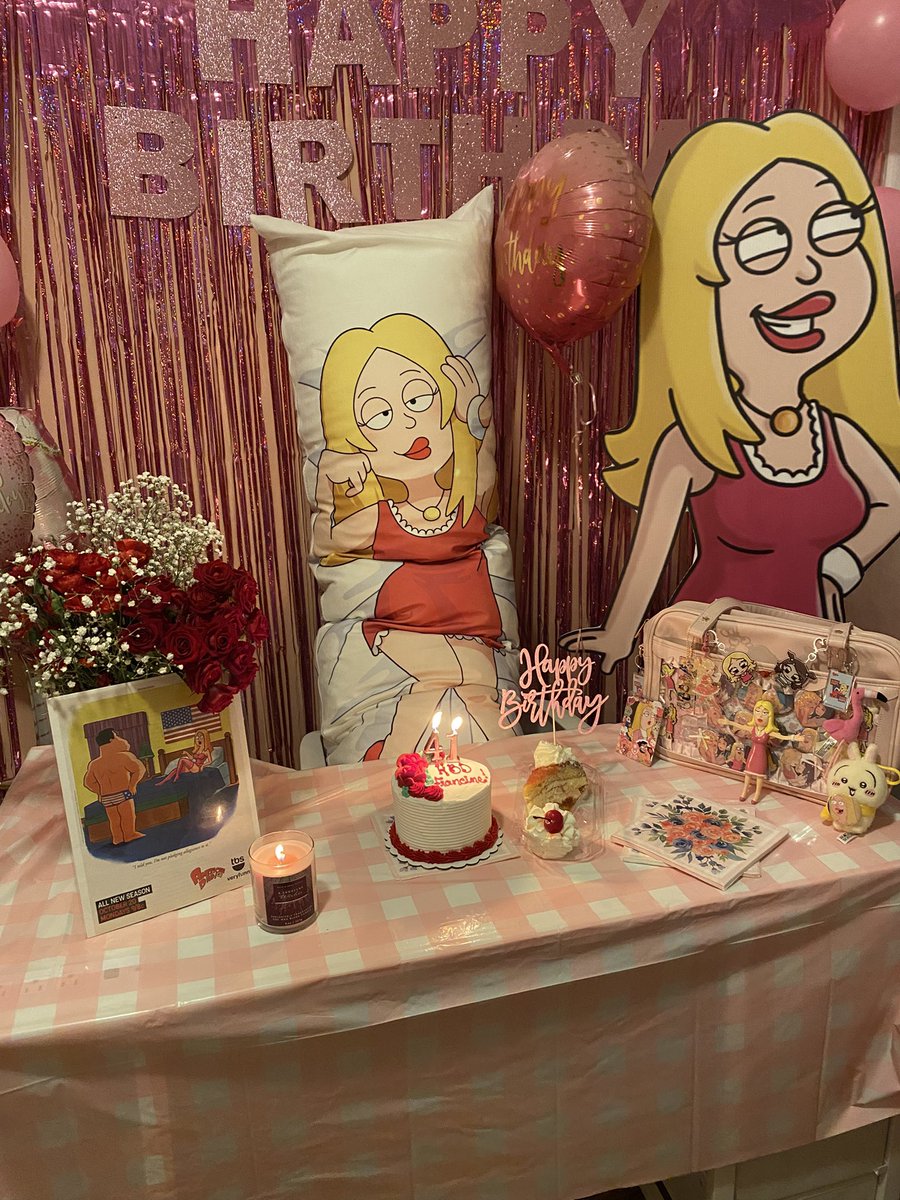 Iluvtheworld43's tweet photo. 🍷: happy 41st birthday to my dear lovely, pink &amp; precious carnation, franny!

this day was full of so much joy, laughter &amp; getting to spoil my love to the maximum like the queen she is &amp; always deserves to be treated 💗

© seey9906 &amp; adorbsfox https://t.co/Qu5BwFosGa