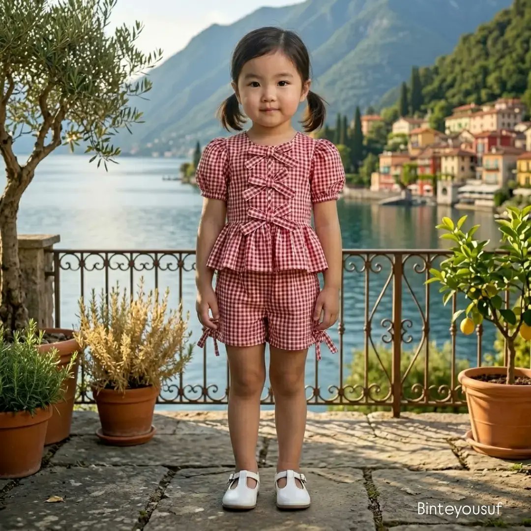 maycongefson's tweet photo. Cotton Candy Summer in red gingham. Puff sleeves, side-tie shorts, soft cotton, and adorable bows made for twirling. Little Girl’s Red Check Co-ord Set. Limited pieces available. DM to order. https://t.co/Ueo60VbV6V