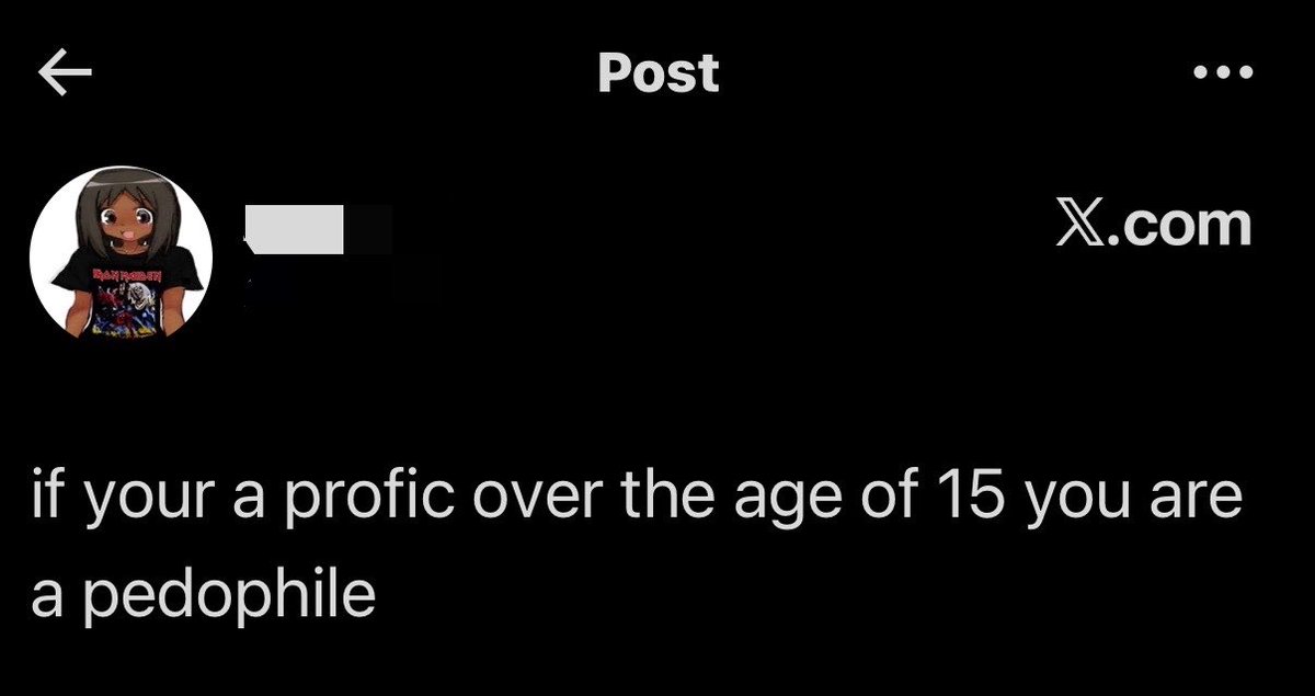 abusedyaoi's tweet photo. Do antis genuinely think that all authors or movie makers are p*dos for portraying dark topics… dark topics are for ADULTS. If you can’t handle it, then take your ass back to cocomelon or something https://t.co/3Nt66YLT7g