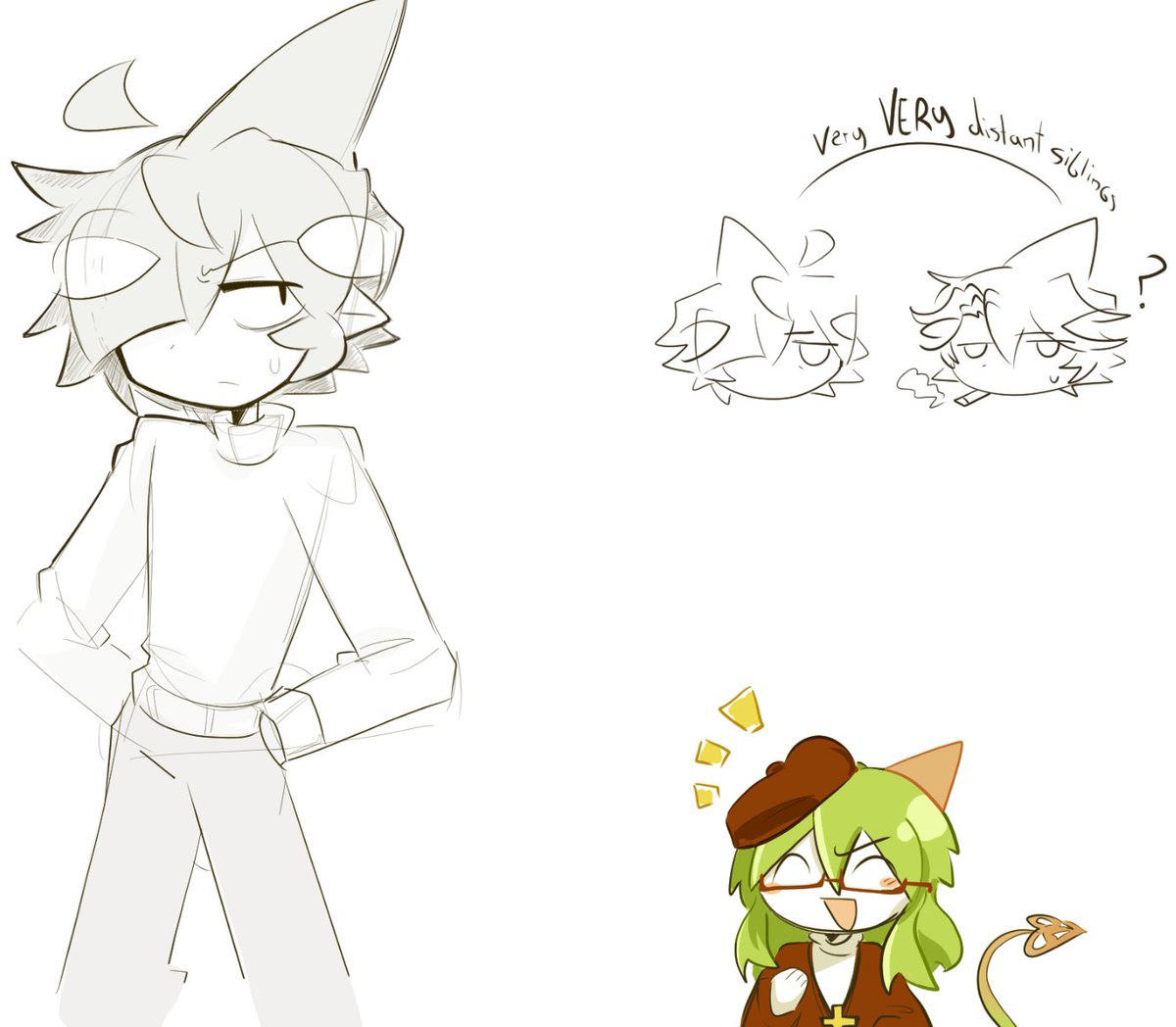 Realsyachi's tweet photo. Some Doodles 
#okegomtwt #okegom #fanart #okegomoc #oc #doodles #sketch #funamuseaArt https://t.co/h0BrHx8Cay