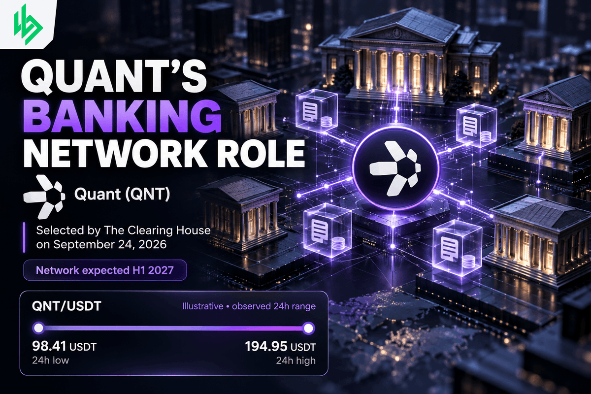 blockvia_'s tweet photo. Quant says The Clearing House selected it for a tokenized-deposit network planned for H1 2027. $QNT: 180.07 USDT (+79.69%/24h). The announcement’s role in the rally is unverified. 

▶https://t.co/mbJY9XPqw9

#QNT #Quant https://t.co/bk76sWzlam