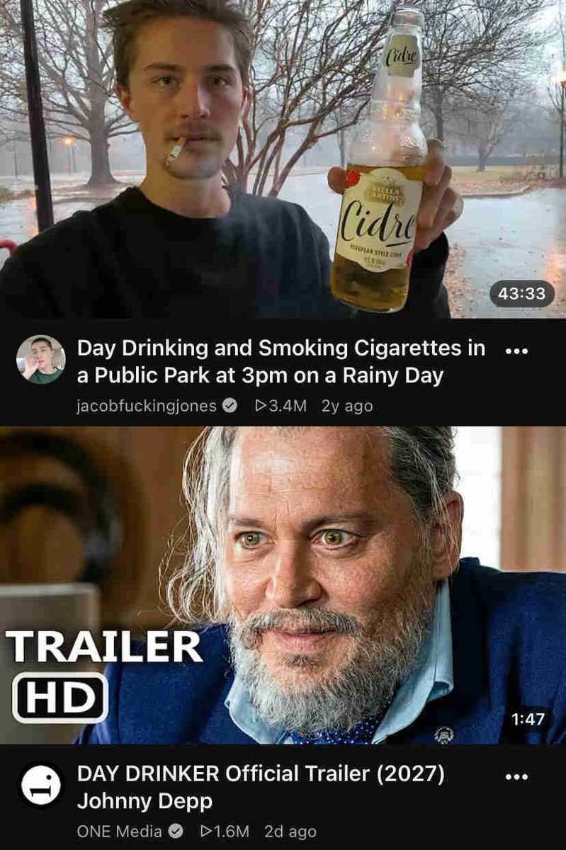 jacobfuknjones's tweet photo. Is Hollywood stealing my video ideas?

The coincidence is kinda crazy.. https://t.co/7txascZooU