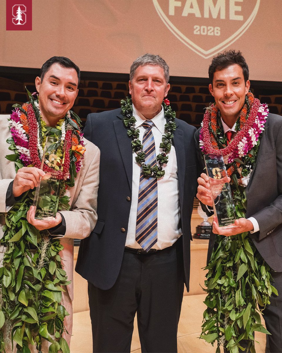 StanfordMVB's tweet photo. The Shojis are officially in the @GoStanford Hall 🏆🏆

#GoStanford x #NowWeGo https://t.co/XyKLuHiRy0
