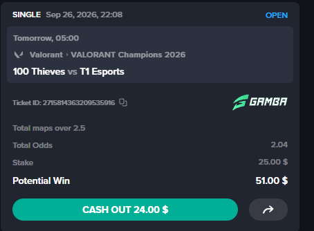 IcyRewards's tweet photo. 2/3 so far for sport betting 😭

That’s a 66.66% win rate… aka the devil numbers 👹
Surely this one hits too, right?

🎁 2 winners — $10 each (if this hits)
To enter:
🔁 RT
❤️ Like
💬 Comment your Gamba username
Must have an account under me to qualify.
 No deposit or wager required.

Don’t have an account yet?
https://t.co/ggo4hefT2r

Promo code
vitalitywin - 2 claims left! (1k lifetime wager)