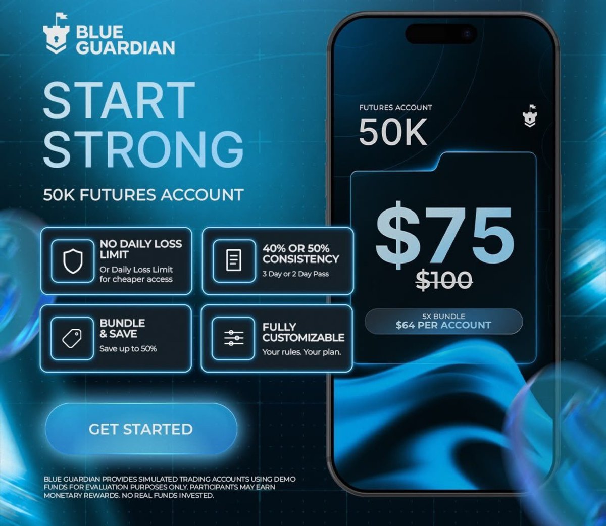 andztrader's tweet photo. 🚨 FUTURES TRADERS — THIS ONE’S WORTH A LOOK 🚨
💰 $50K Futures Account — ONLY $75
🔥 Regular price: $100
📉 No Daily Loss Limit option
⚡ Choose 40% or 50% Consistency
📦 Bundle &amp; save up to 50%

👉 Check the $50K offer here: https://t.co/aeiJySwZkw

#BlueGuardian #NQ #Gold #ES https://t.co/SswZMHMKpP