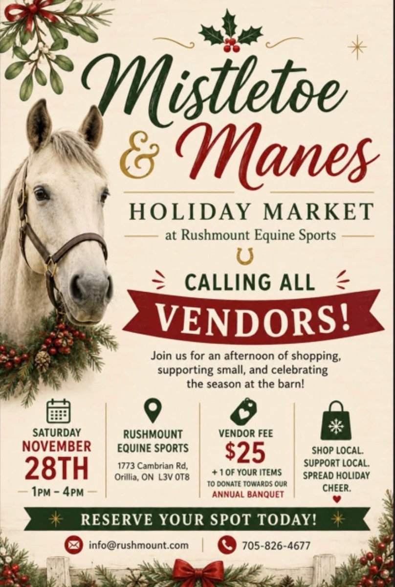 JJODISABILITY's tweet photo. Rushmount Equine Sports

Heidi Mueller

1773 Cambrian Road, Severn, Ontario L3V 0T8
info@rushmount.com
705-826-4677 https://t.co/vnqJGByeM6
