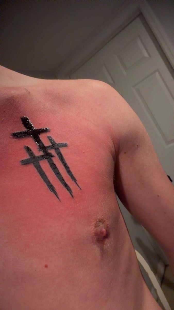 BillyH72868's tweet photo. New tat for the books ￼￼￼￼🖊️✝️ https://t.co/bL0wtnxrls