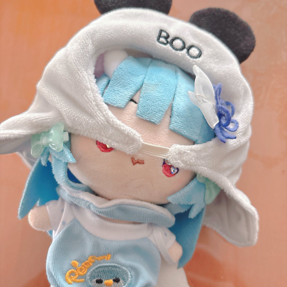 pMaaaaaOq's tweet photo. 【朗報】お団子だと被れなかったハロウィンのぬいコスが被れる #寧々丸といっしょ https://t.co/qqeiLYl4GW