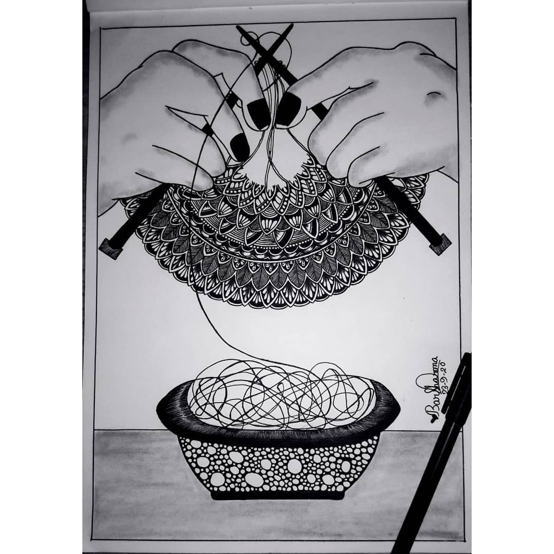 laylabrown494we's tweet photo. It’s just knitting—one of the few times in life when mistakes have no bad consequences. https://t.co/dKTQlIae5L