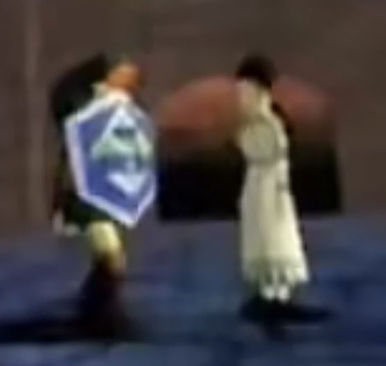 Cigarette_g1rl's tweet photo. Thinking about this unused OOT npc that has brunette hair in a ponytail. I might just turn her into a sona/Self insert😞💔 https://t.co/lh9s8WMVos