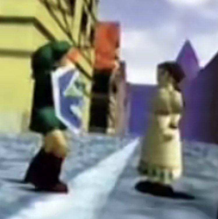 Cigarette_g1rl's tweet photo. Thinking about this unused OOT npc that has brunette hair in a ponytail. I might just turn her into a sona/Self insert😞💔 https://t.co/lh9s8WMVos