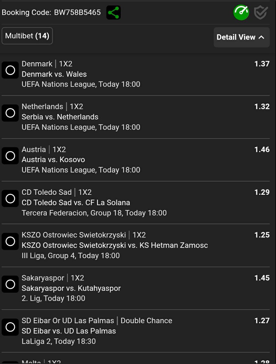 Misheck85y1's tweet photo. 👉Sunday ⚽️ Boom  slip  61 odds  mixed market let's  fight  back kick off 18hrs ✅ BW758B5465 https://t.co/zxckd90749
