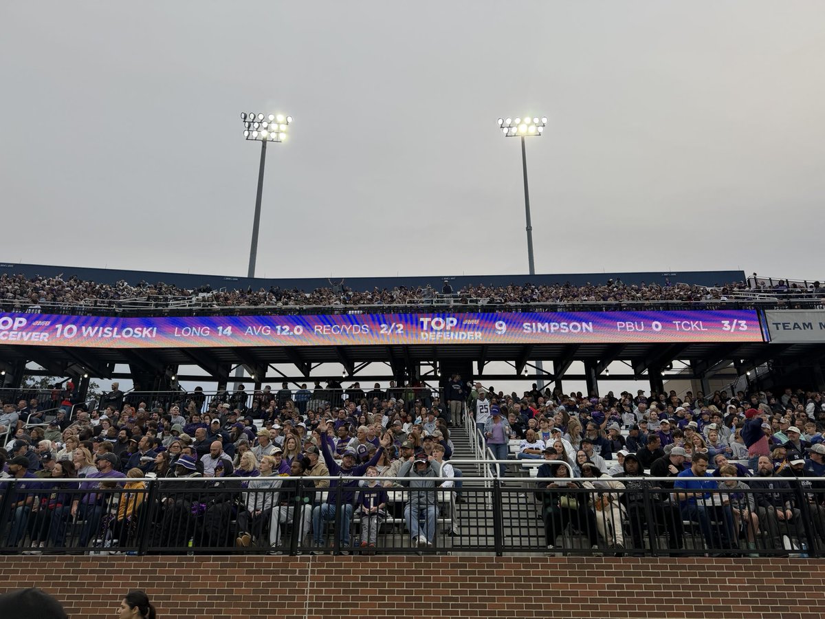 MattRoanAD's tweet photo. Hampton Roads was home tonight. Once again, PURPLE got in! See y’all in &amp; around Bridgeforth next weekend, JMU Nation! #GoDukes https://t.co/E267AfP2gG