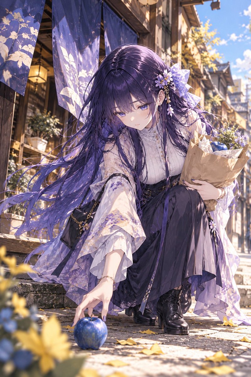yoiai_123's tweet photo. 『秋がひとつ、袋から逃げた。』

#月詠保管庫 #AIイラスト https://t.co/9mixLApUfO